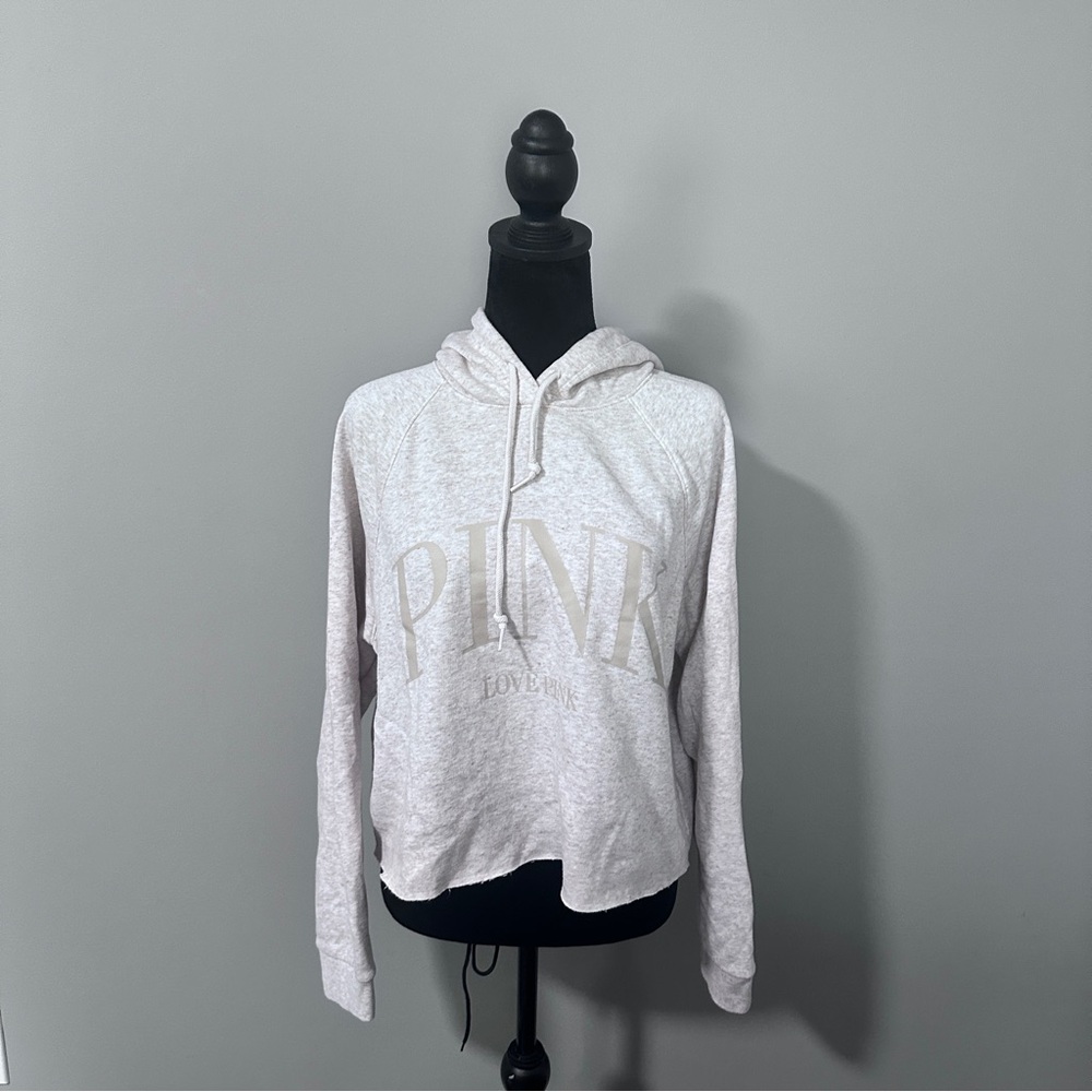 PINK Victorias Secret Cropped Hoodie - Picture 2 of 5
